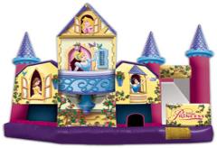 One of the biggest hits with little girls! Make your daughters birthday party a one she'll remember by renting the Disney Princess 5 in 1 Combo jumper from ELY Party Rentals!