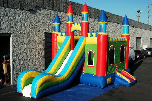 Mega Slide Castle Combo jumper available for rent from ELY Party rentals, get yours reserved today!